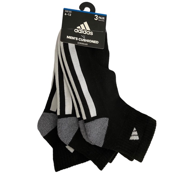 adidas Underwear & Socks Adidas Mens Cushioned Socks 3 Pair Poshmark